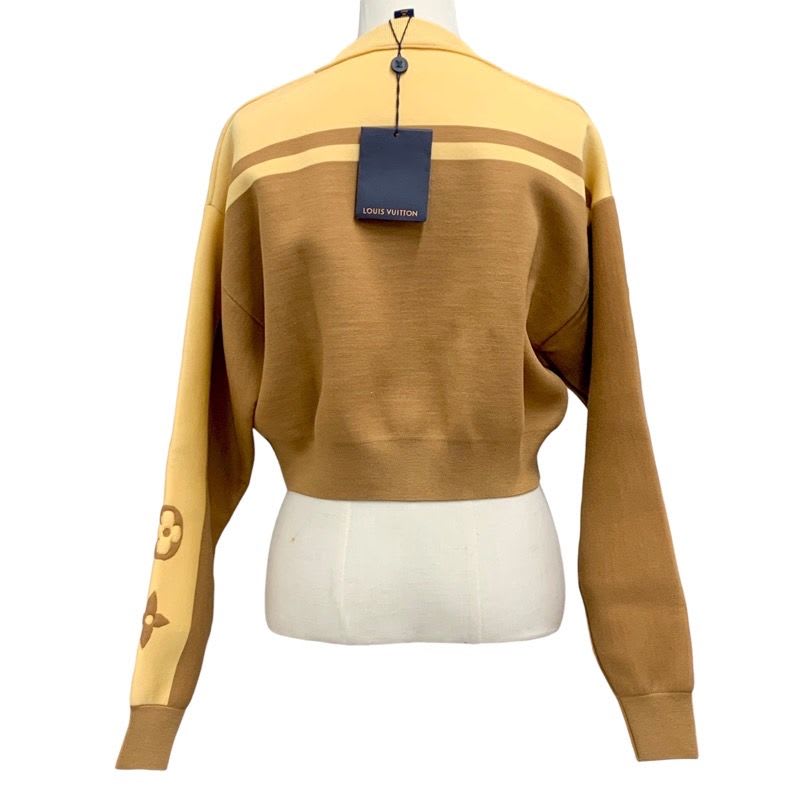 Louis Vuitton Top Knit Monogram Long Sleeve Brown