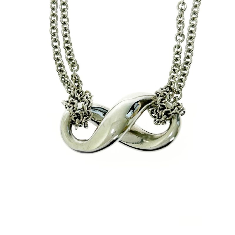 Tiffany & Co Silver Infinity Necklace 7.5g 925 Engraved 390273 Necklace