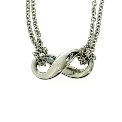 Tiffany & Co Silver Infinity Necklace 7.5g 925 Engraved 390273 Necklace