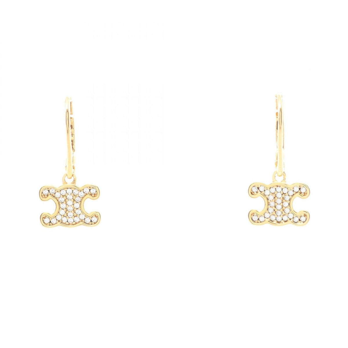 Celine Earrings Triomphe Gold