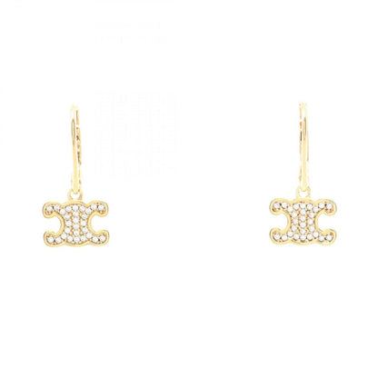 Celine Earrings Triomphe Gold