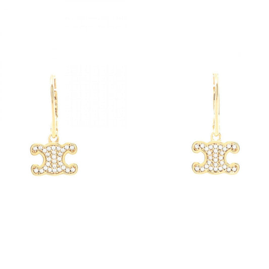Celine Earrings Triomphe Gold