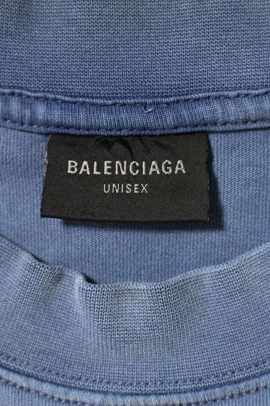 Balenciaga 23AW 764235 Tpvd5 BE KIND Print Damaged T-shirt Men's S