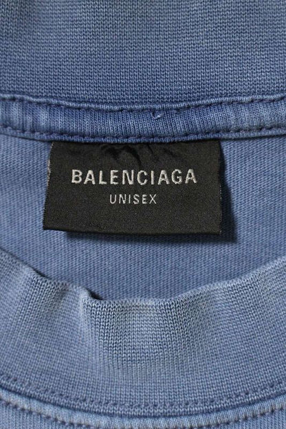 Balenciaga 23AW 764235 Tpvd5 BE KIND Print Damaged T-shirt Men's S