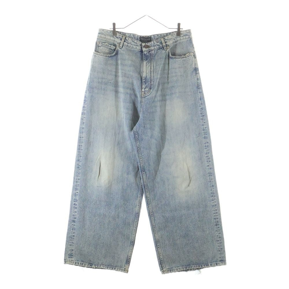 Balenciaga Y2K Stretched Knee Baggy Jena Pants Indigo