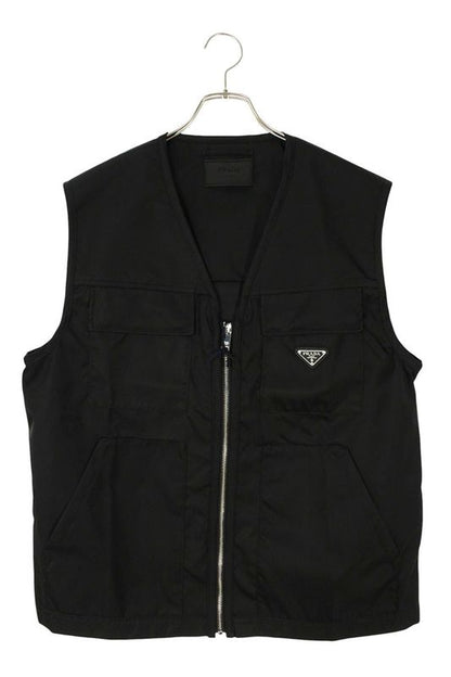 Prada Sgc261 Re-nylon Triangular Plate Nylon Vest Men 50