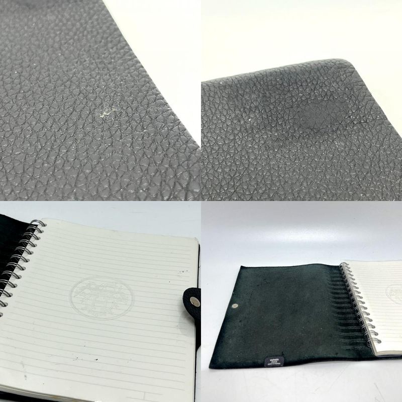 Hermes Notebook Cover Ulysse Nardin GM Taurillon Clemence Black
