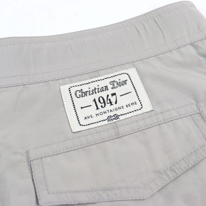 DIOR Homme 293c179b4717 Logo Patch Ripstop Fabric Buckle Bermuda Half Pants