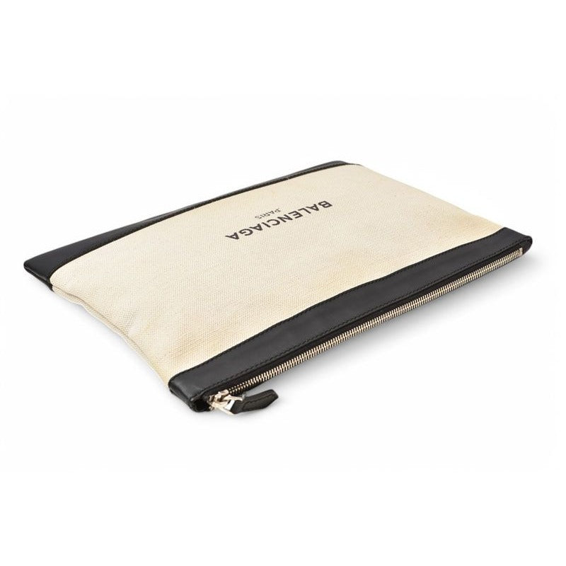 Balenciaga Clutch Bag Second Navy CLIP Pouch Canvas — view 6