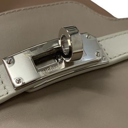 Hermes Empeel Sandals Shoes Leather Brown White Unused Kelly Hardware Mule Flat