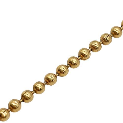 Christian DIOR Necklace Gold Plated Ball Chain Gold Plated Ball Chain Coin
