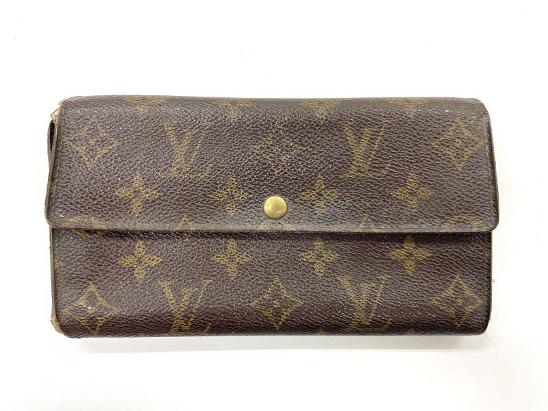 Louis Vuitton Monogram Pochette Portmonnais Cles Di Long Wallet M61725 Brown