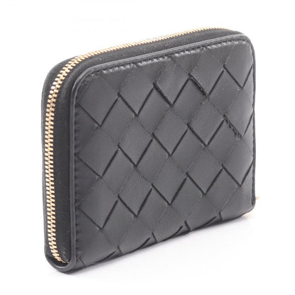 Bottega Veneta Coin Case Intrecciato Black Leather — view 2