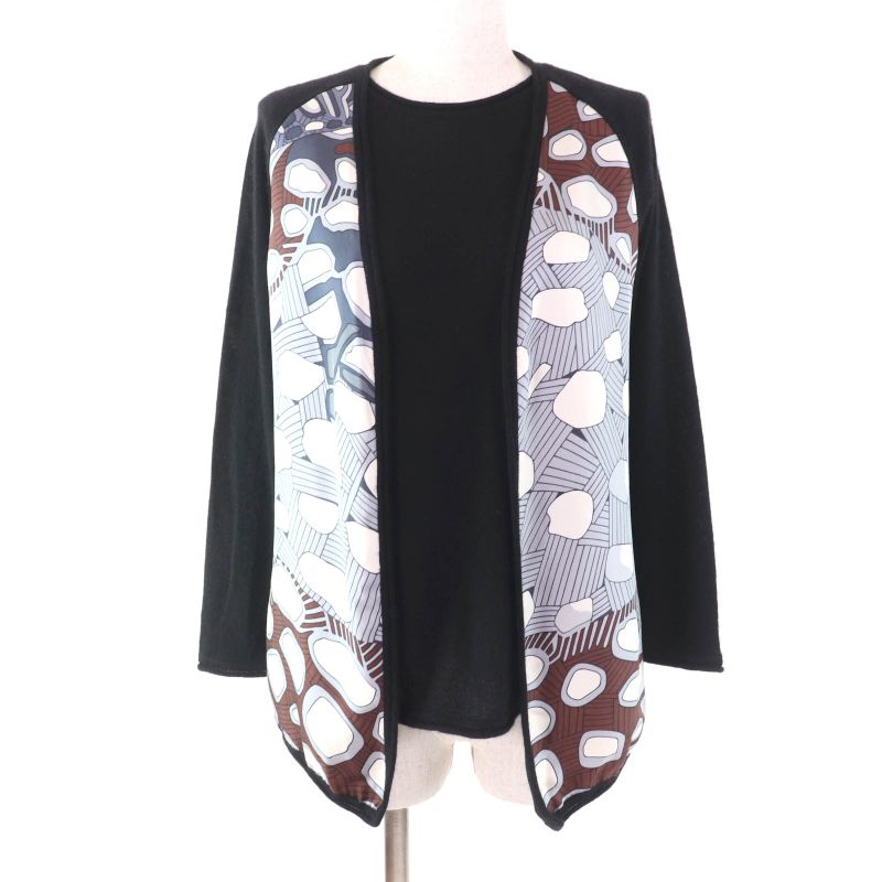 Hermes Vintage Cashmere Silk Blend Margiela Period Long Sleeve Cardigan +