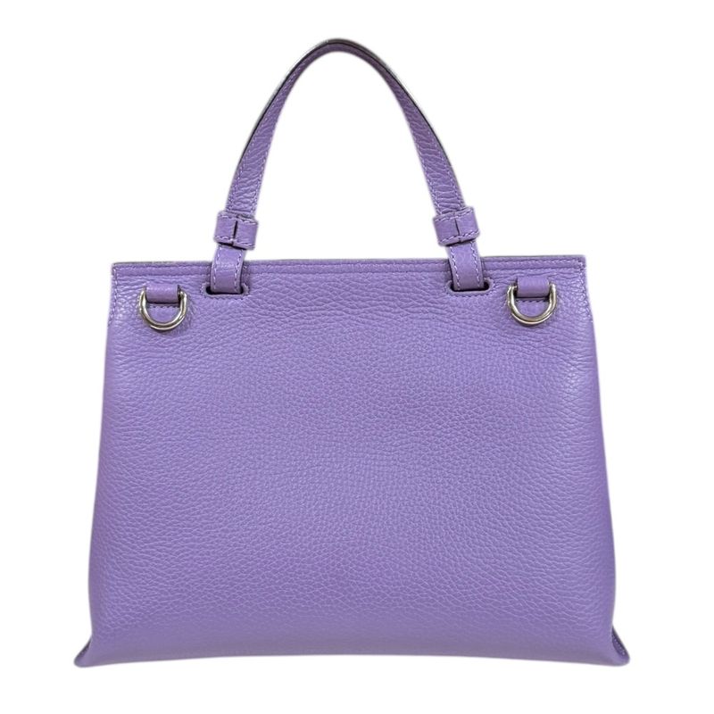 Gucci Daily Bamboo Shoulder Bag Leather 370831 Purple Ladies Gucci