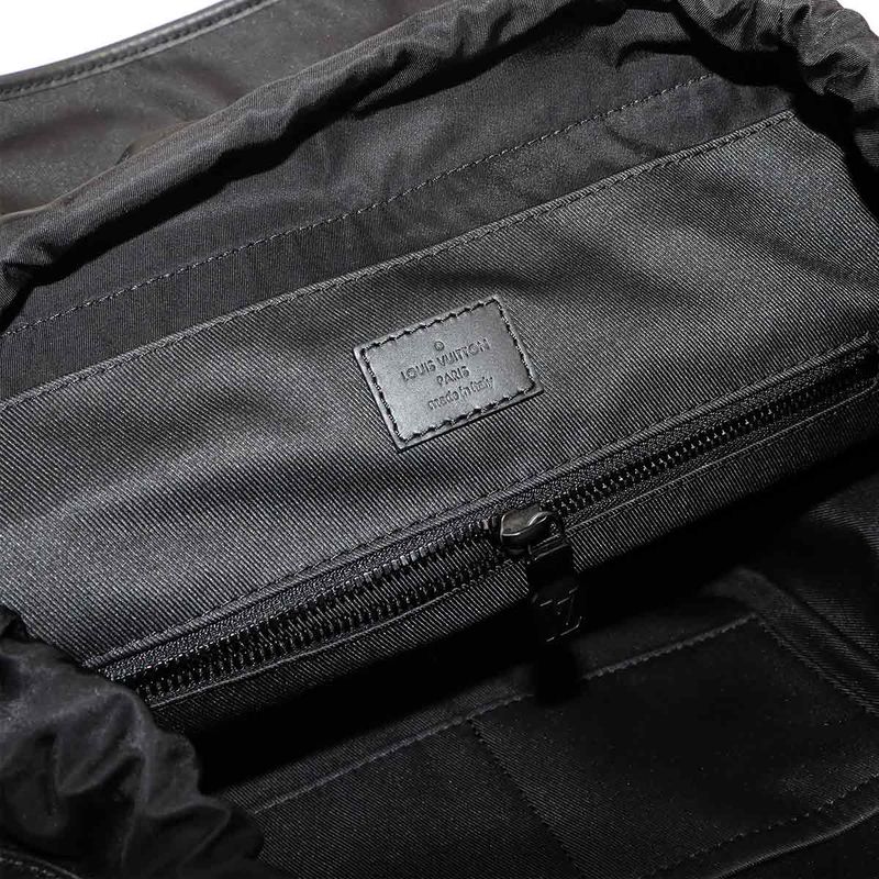 Louis Vuitton Monogram Shadow Discabas Lee Backpack Leather Black M43680 RFID