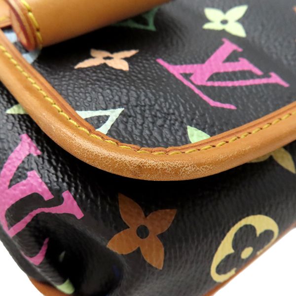Louis Vuitton Shoulder Bag Patti Monogram Multicolor Noir Black Gold Hardware