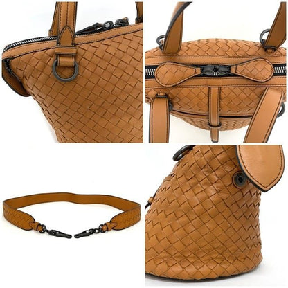 Bottega Veneta 2way Bag Tamboura Orange Camel