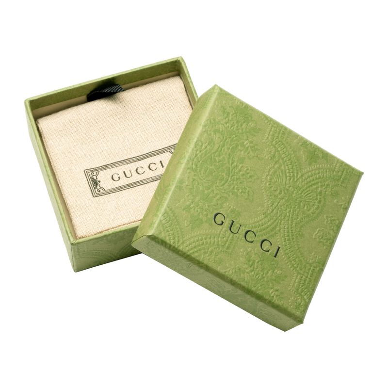 Gucci Ring Double G Silver Black