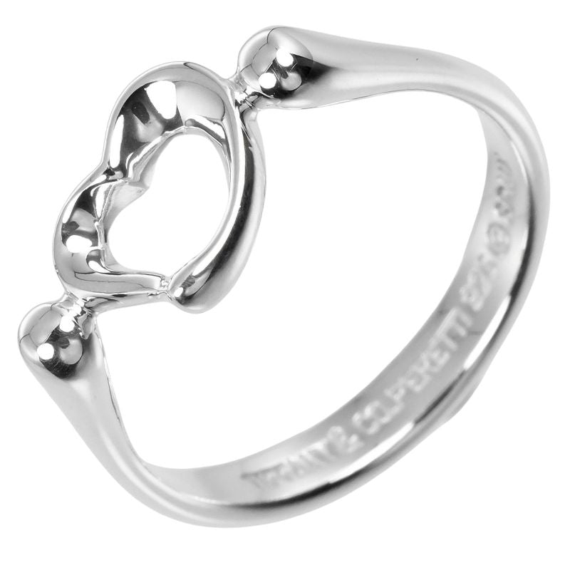 Tiffany & Co Open Heart Silver 925 Size 12 Ladies' 2.63g Ring