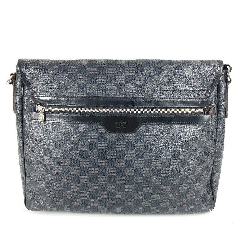 Louis Vuitton Shoulder Bag Daniel GM N58033 Damier Graphite Canvas Black