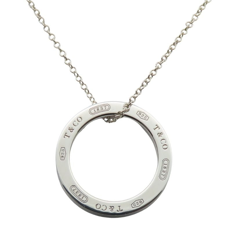 Tiffany & Co Necklace 1837 Circle 925 Silver 3.7 g Accessories