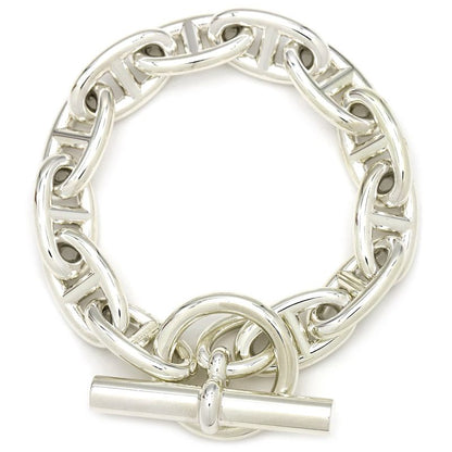 Hermes Bracelet Chaine D'ancre GM Silver 925 Silver 12 Frames Star Ring Silver