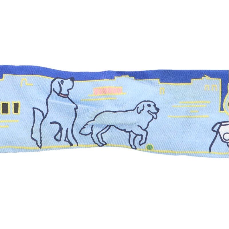 Hermes Twilly All-over Silk Scarf Men's