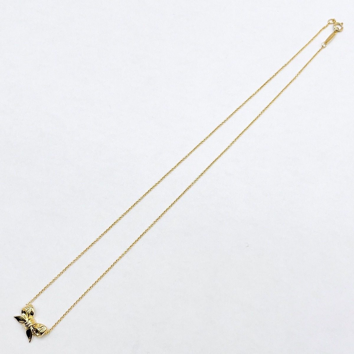 Tiffany & Co Ribbon Yellow Gold Necklace 41 cm — view 7