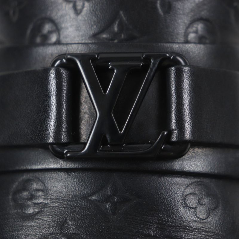  Louis Vuitton 2023 Hockenheim Line Leather Monogram Loafer With LV Logo