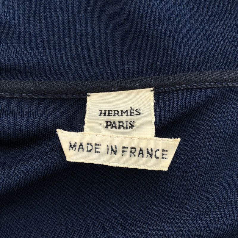 Hermes Rayon Polo Dress Navy 36