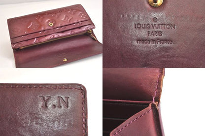 Louis Vuitton Vernis Portefeuille Sarah Wallet Purple M93577 LV 2996n