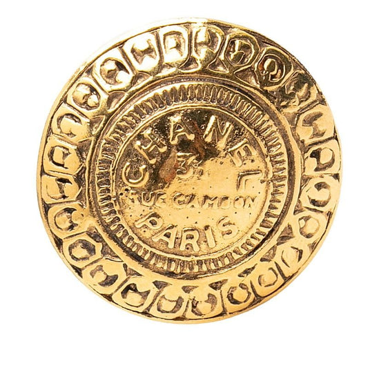 Chanel CC Logo 31 Rue Cambon Paris Gold Plated
