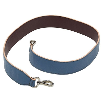 Fendi Light Blue Brown Leather
