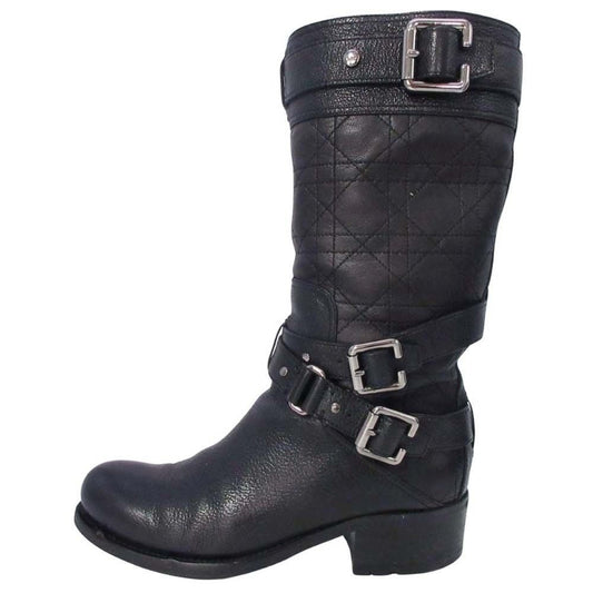 Dior Biker Cannage Low Boot Boots Black