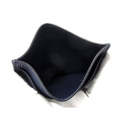 Balenciaga neo-classic Leather Card Case Holder Pass Navy — view 3