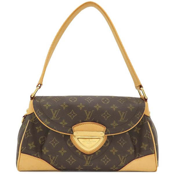 Louis Vuitton Handbag Beverly MM Monogram Canvas Monogram Gold Hardware Brown