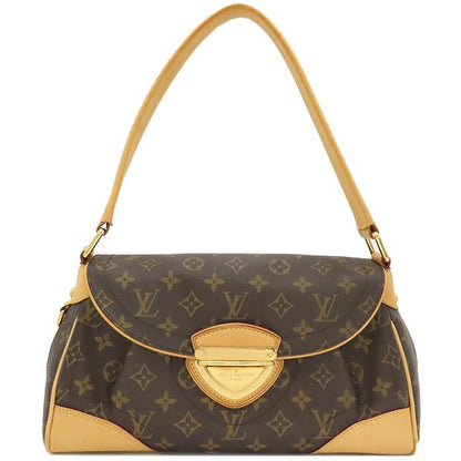 Louis Vuitton Handbag Beverly MM Monogram Canvas Monogram Gold Hardware Brown