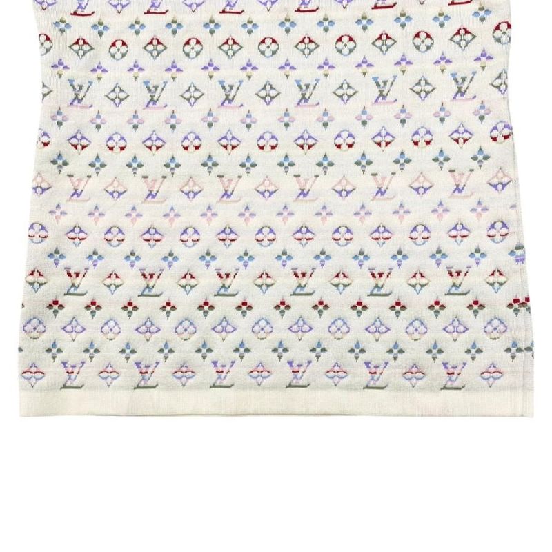 Louis Vuitton Short Sleeve Sweater Logo Monogram Knit Rw222b Tt9 Fnks99 XS Size