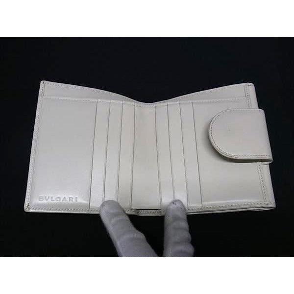 Bvlgari Bifold Wallet Cicladi Compact 23941 Pale White Color — view 4
