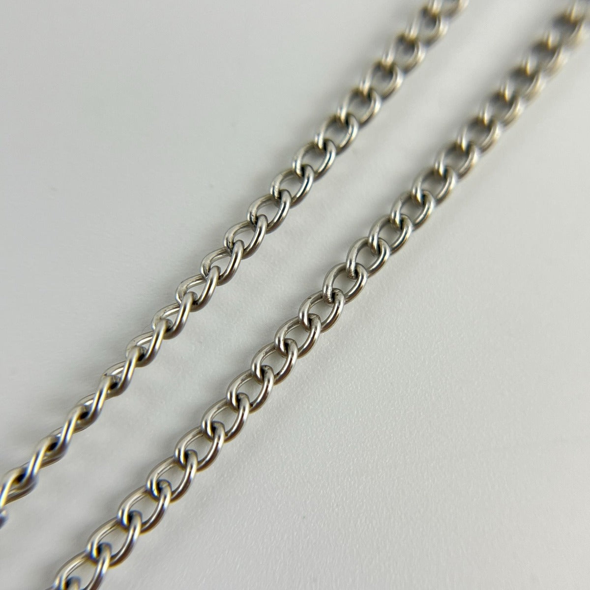 Chanel CC Logo Necklace Purple Silver Vintage — view 6