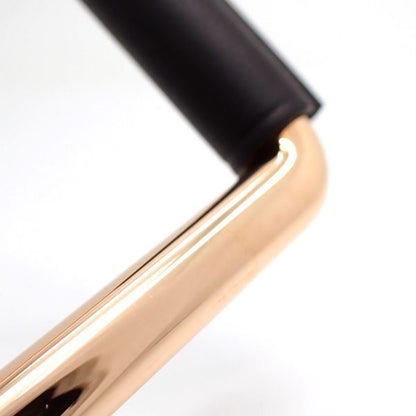 Hermes Equestre GM Necklace PG Pink Gold X Black Leather Same As Unused Box