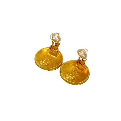 Chanel Coco Mark Motif Earrings Ear Cuff Accessories Small 94A