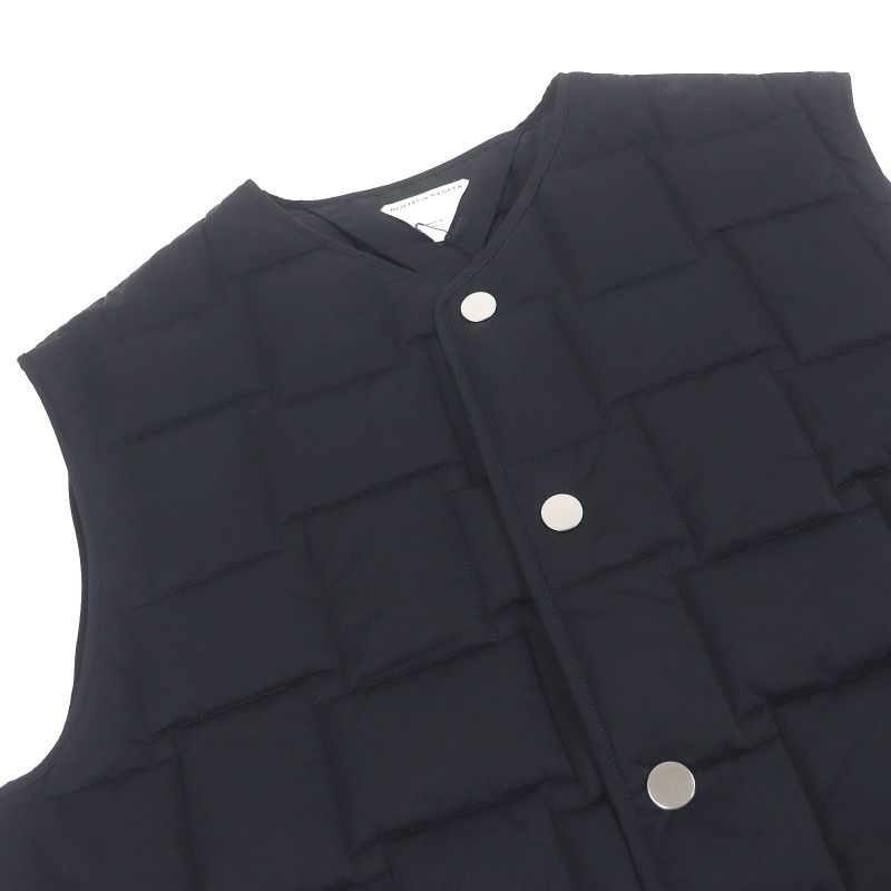 Bottega Veneta 22SS 700402 Intrecciato Down Vest Black XXL Made In
