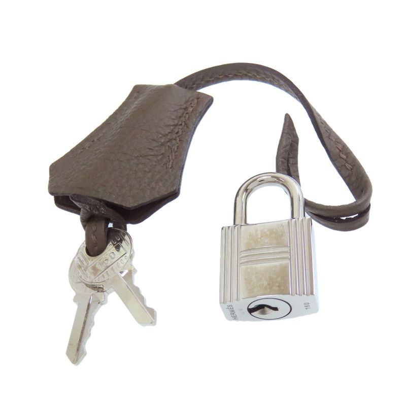 Hermes Birkin 25 Silver Hardware Handbag Togo Women