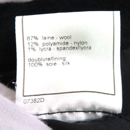 CHANEL Vintage 98A P11506 Wool Coco Mark Button Wool Tweed Jacket Skirt Setup