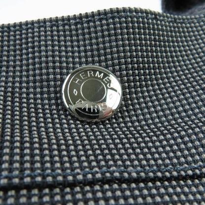 Hermes Yale Line MM Silver Hardware Serie Button Canvas Tote Bag Gray Made In