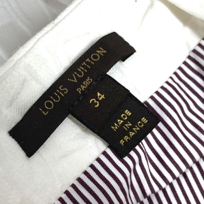 Louis Vuitton Skirt Monogram Logo Cotton White