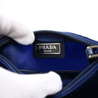 Prada Nylon Mini Pouch Deep Blue