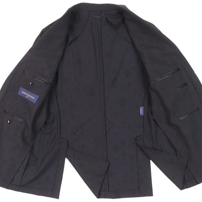 Louis Vuitton 23AW Wool Monogram Allover Pattern Single Tailored Jacket Black